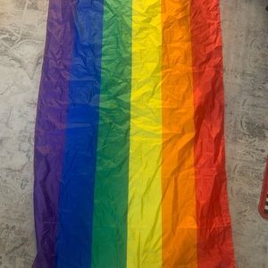 Rainbow flag cape